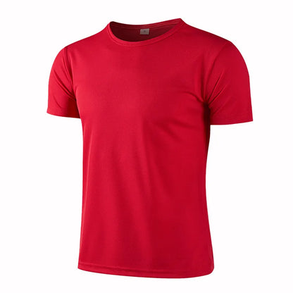 Camiseta deportiva de cuello redondo para hombre