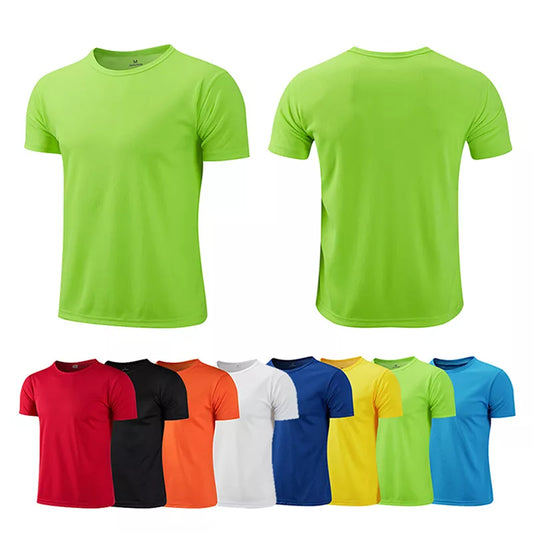 Camiseta deportiva de cuello redondo para hombre