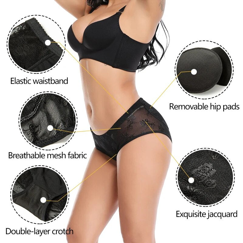 Ropa interior moldeadoras para mujer, ropa interior de realce de glúteos