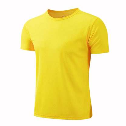 Camiseta deportiva de cuello redondo para hombre