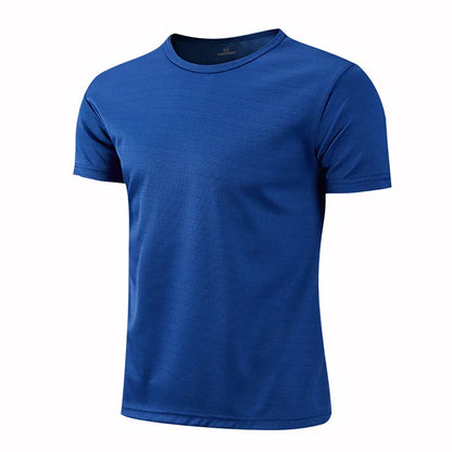 Camiseta deportiva de cuello redondo para hombre