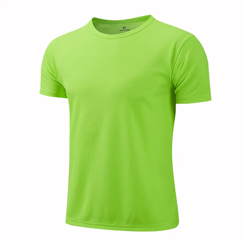 Camiseta deportiva de cuello redondo para hombre