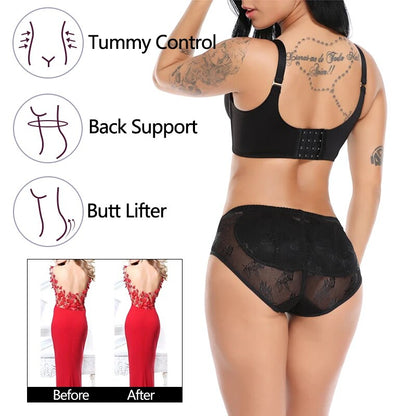 Ropa interior moldeadoras para mujer, ropa interior de realce de glúteos