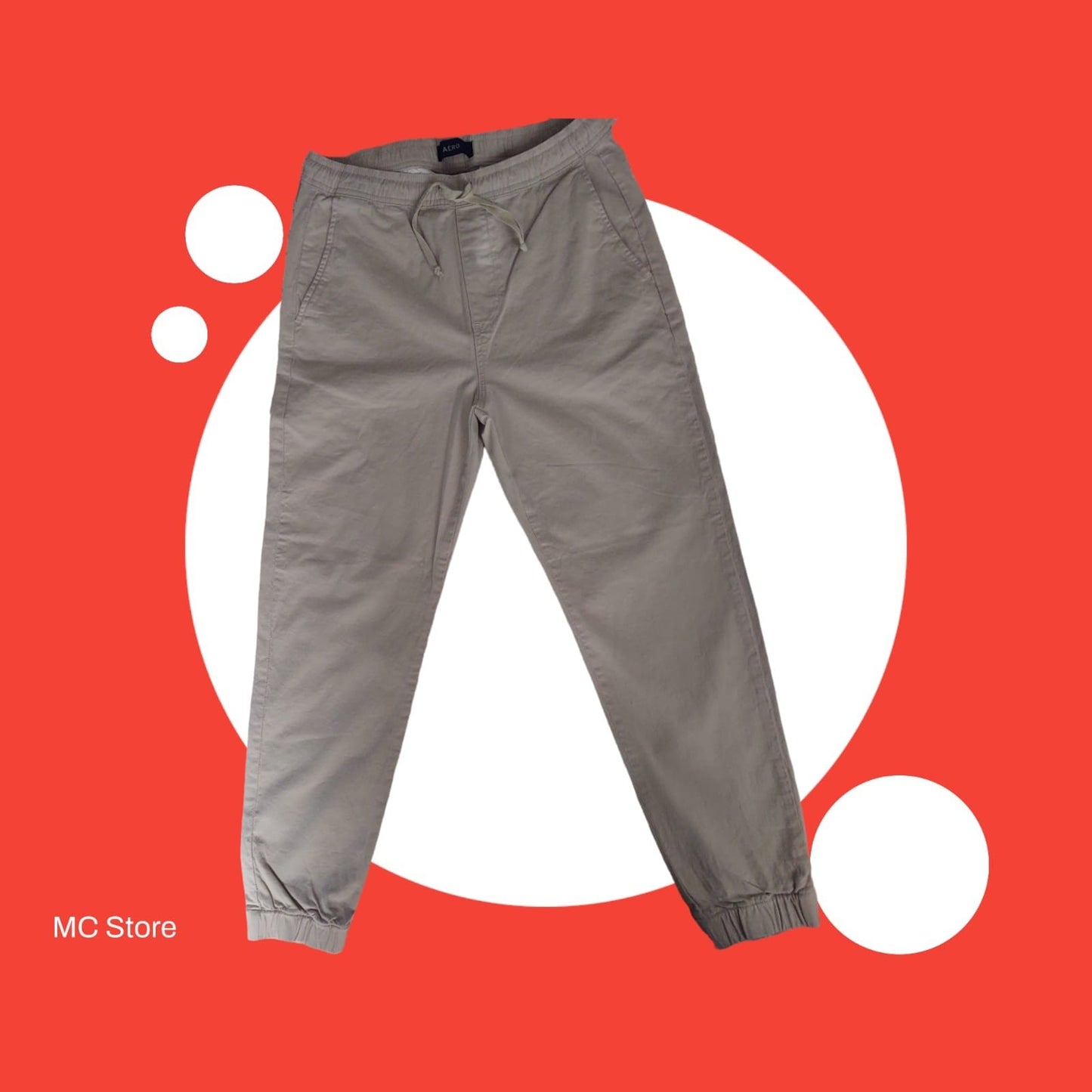 Pantalón Jogger Caqui Aeropostal para Hombre