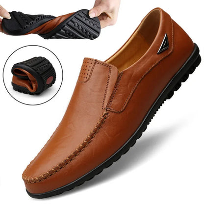 Zapatos de cuero genuino para hombre casuales