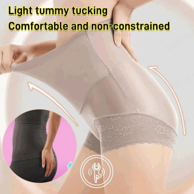 Ropa interior moldeadoras de cintura alta para levantar gluteos para mujer, ropa interior posparto.