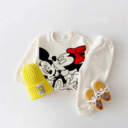 Sudadera y pants con estampado de Mickey para niño y niña