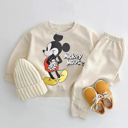 Sudadera y pants con estampado de Mickey para niño y niña