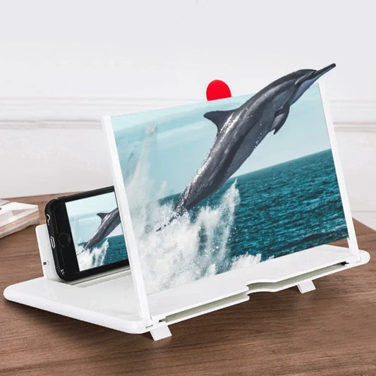 Amplificador de pantalla 3D de 10-14 pulgadas, lupa plegable para teléfonos móviles