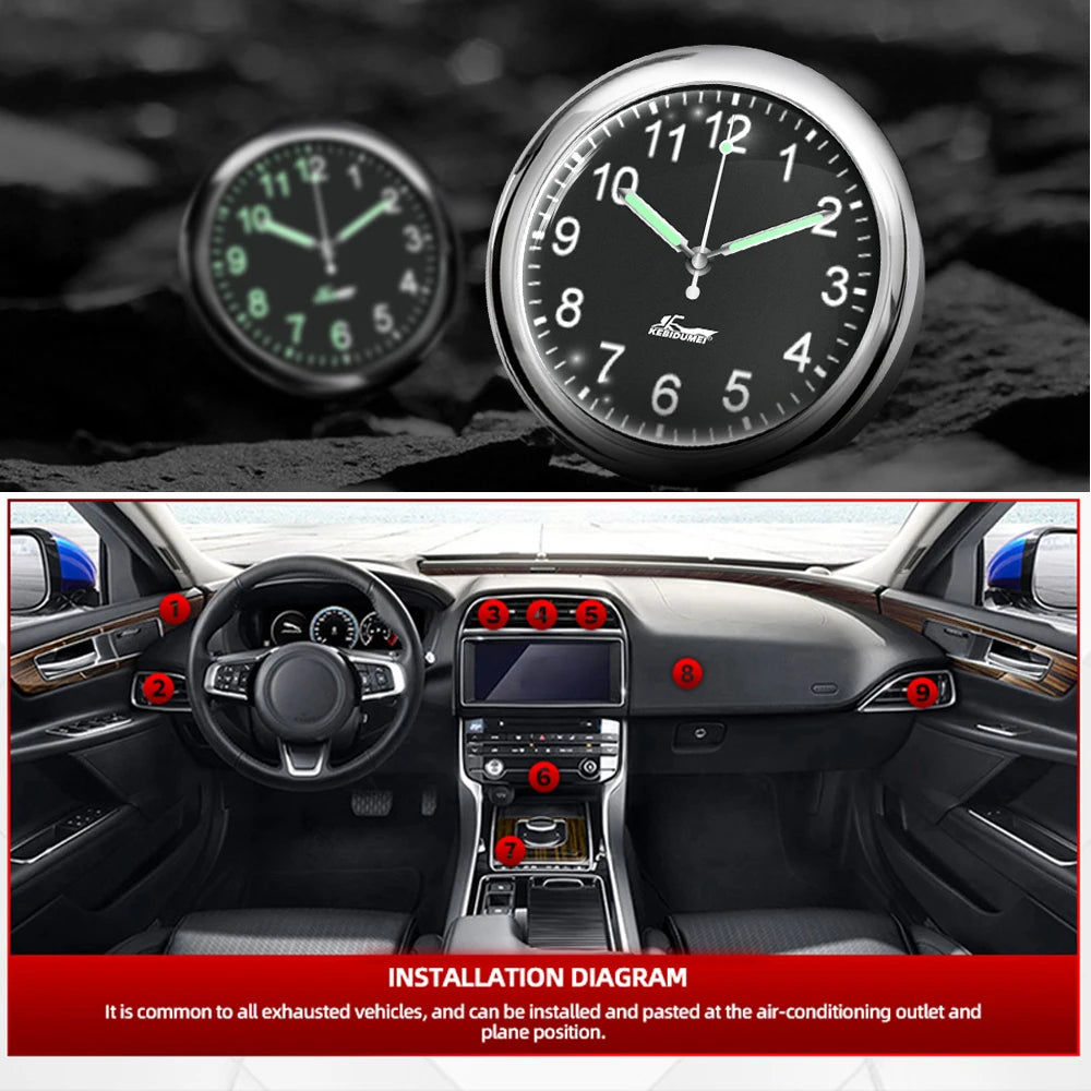 Reloj luminoso digital para coche